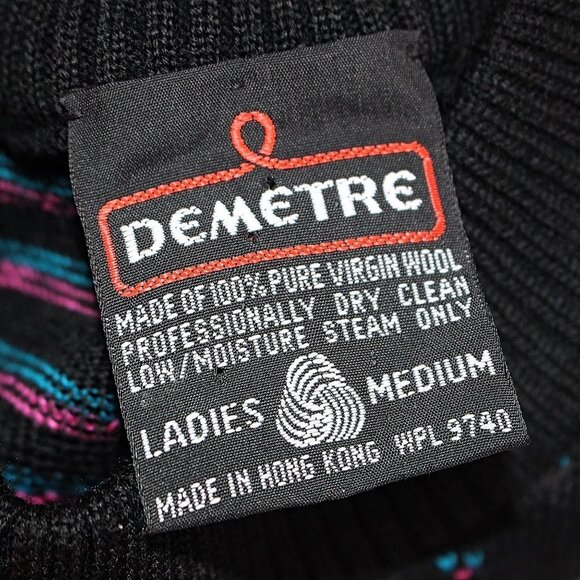 Vintage Alpine Ski Sweater - Breast Cancer Applique, Demetre - M, Excellent - Picture 5 of 9